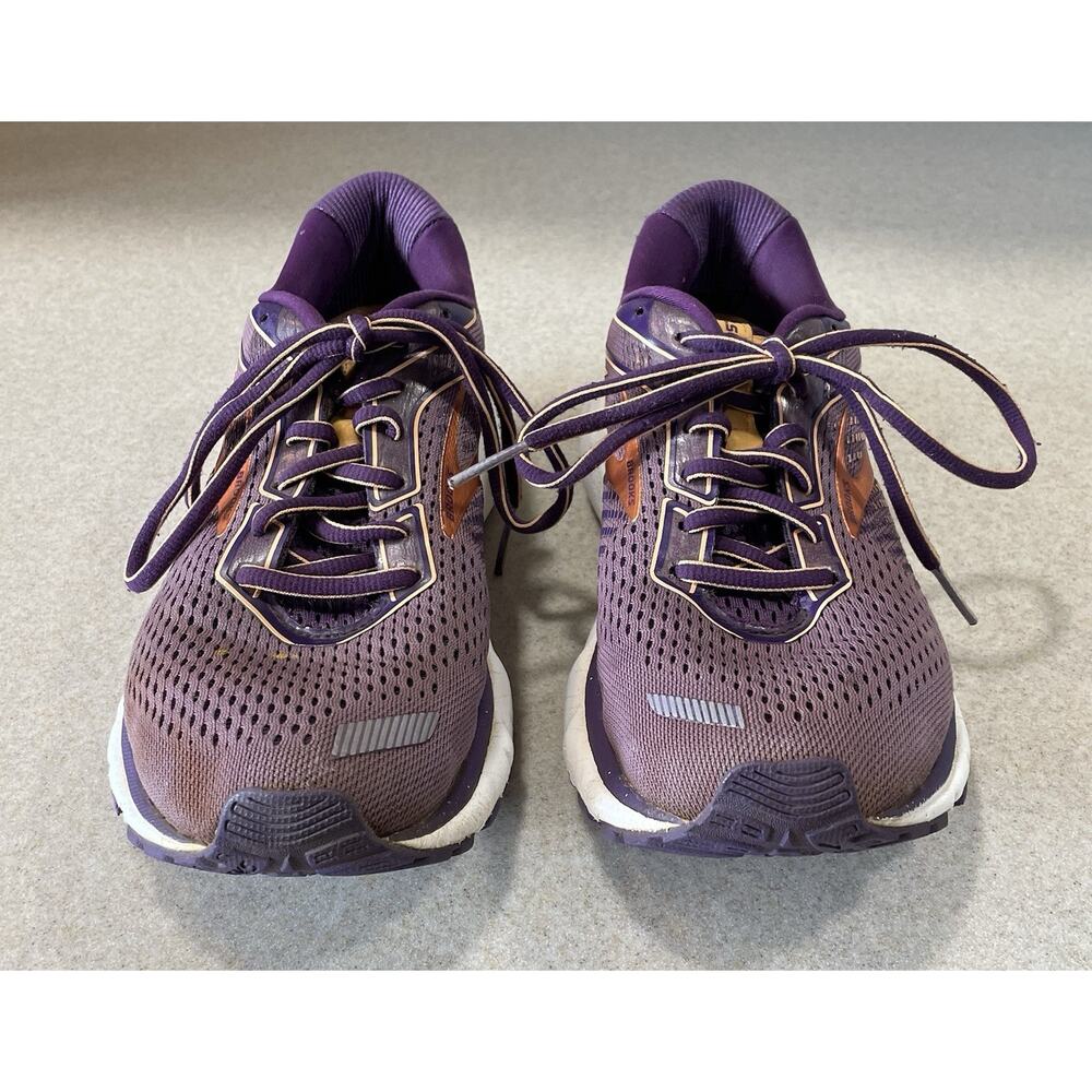 Brooks Womens Ghost 12 Sz 7.5 Medium (B) 1203051B579 Purple Running Shoes - Picture 2 of 13